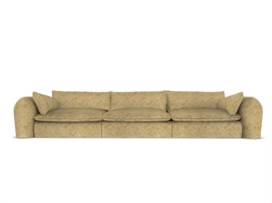Modernes bequemes Sofa aus Leinen von Collector bei Pamono kaufen