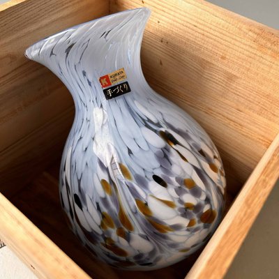 Mid-Century Kurata Glass Ikebana Vase, 1970s for sale at Pamono