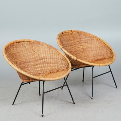 Wicker scoop chair hotsell