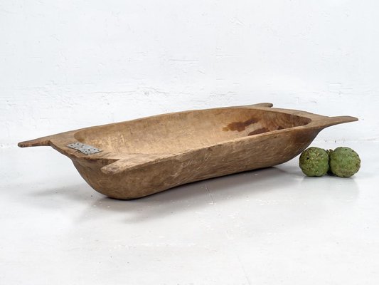 Primitive Große Holzschale, 1900er bei Pamono kaufen