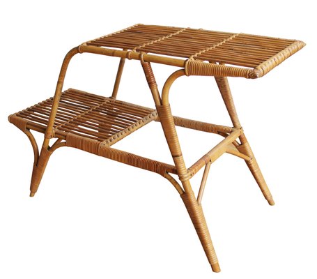 Rattan Blumenstnder, 1950er bei Pamono kaufen