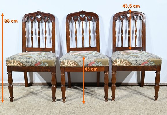 Antique Mahogany Chairs Set of 6 for sale at Pamono