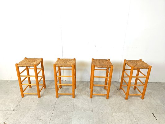 Vintage wicker bar stools hotsell