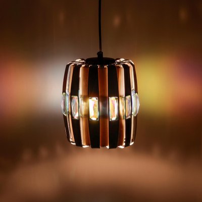 Danish Copper Pendant Lamp by Werner Schou for Coronell Elektro