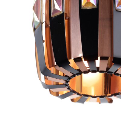 Danish Copper Pendant Lamp by Werner Schou for Coronell Elektro