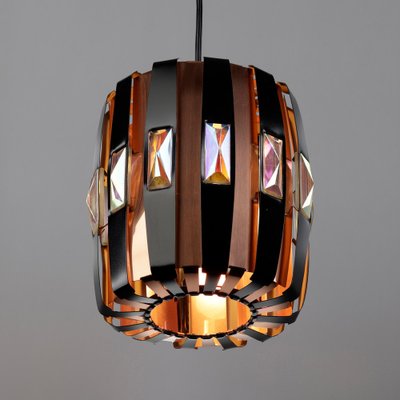 Danish Copper Pendant Lamp by Werner Schou for Coronell Elektro