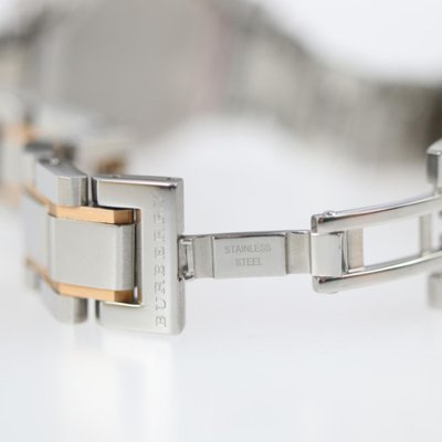 The City Watch Bu9105 aus Edelstahl Silber Rosegold Quarz von Burberry bei Pamono kaufen