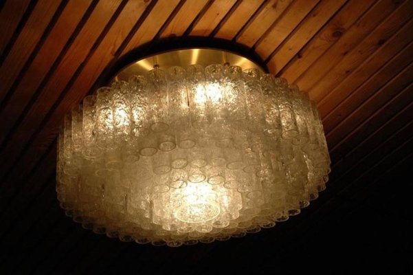 Vintage Large Flush Mount Light Fixture From Doria Leuchten