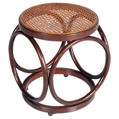 Bentwood rattan stool discount