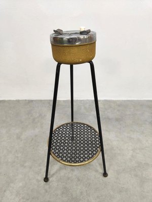 Vintage Standing Floor Ashtray in the style of Mathieu Mategot, 1950s for  sale at Pamono