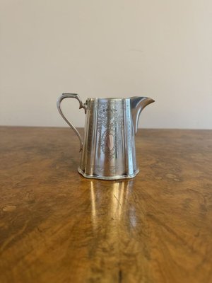 Antique Edwardian Four Piece Tea Set by Walker and Hall, 1900, Set