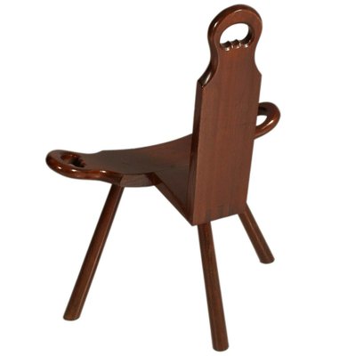 Sgabello da montagna tirolese in quercia, anni '50 in vendita su - Main Image