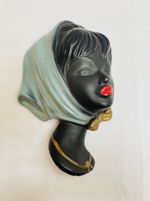 Ceramic Wall Mask from Cortendorf, 1950s for sale at Pamono