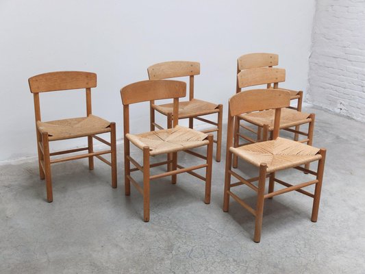 椅子 Borge Mogensen FDB Mobler J39 Dining Chairs by Børge Mogensen for FDB Møbler, 1947