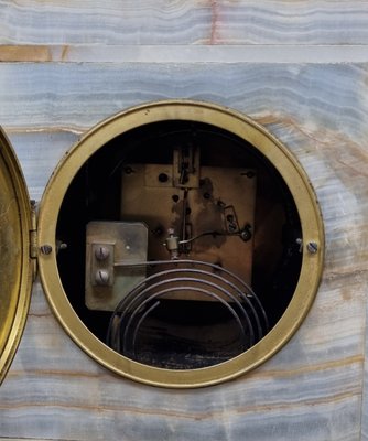 19th Century Onyx and Bronze Clock with William Shakespeare for 19th Century Onyx and Bronze Clock with William Shakespeare for