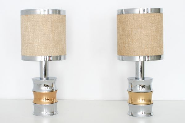 vintage chrome table lamp