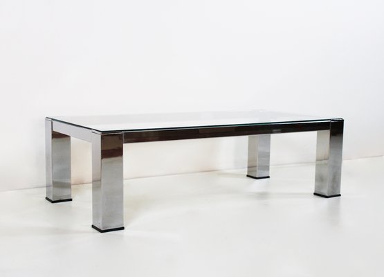 Tavolino da Salotto Oro 80x80x40 cm in Acciaio Inox e