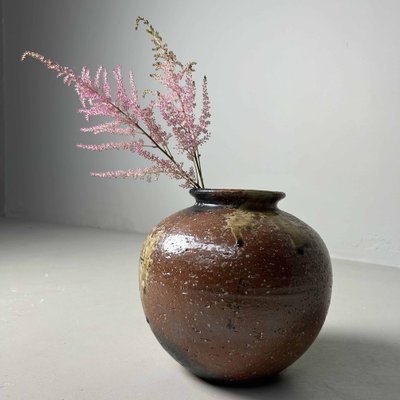 Mid-Century Shigaraki Ikebana Flower Vase, 1960s for sale at Pamono