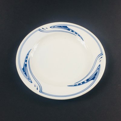 Early 20th Century Art Nouveau Meissen Porcelain Plate by Henry