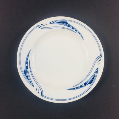 Early 20th Century Art Nouveau Meissen Porcelain Plate by Henry