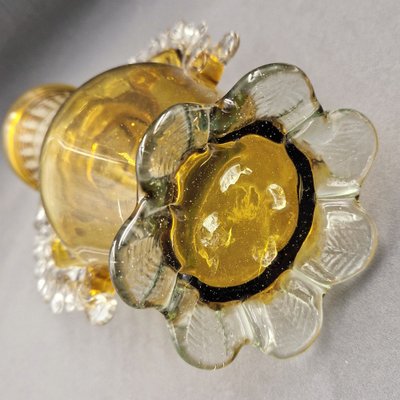 Mouth Blown Glass Vase from Vidrios Gordiola Mallorca, 1920s for