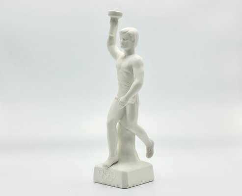 Art Deco Berlin Olympic Games Bisque Torch Bearer Runner