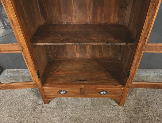 Glazed Teak Indian Kitchen Cabinet - Ca 1920's Glazed Teak Indian Kitchen Cabinet - Ca 1920's