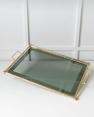 gold multiway dress Caspari Lacquer Vanity Tray, Pebble Gold main image 1