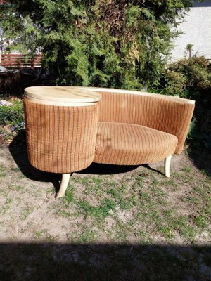 Telephone Hall Built in Table Bench Gossip Bench, 1960s for sale