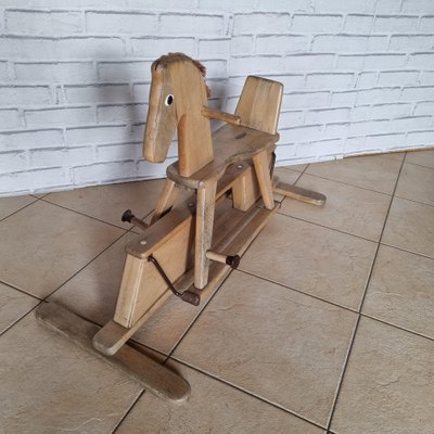 Brown Rocking Horse 1970s