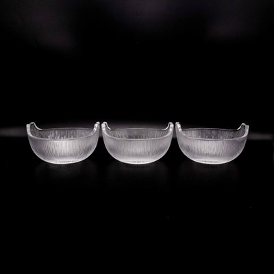 Large Japanese Bowls by Hoya Crystal, 1960s, Set of 8 for sale at