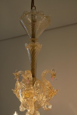 Murano Glass Sea Horse Chandelier by Barovier & Toso, 1900s for