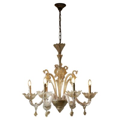Murano Glass Sea Horse Chandelier by Barovier & Toso, 1900s for