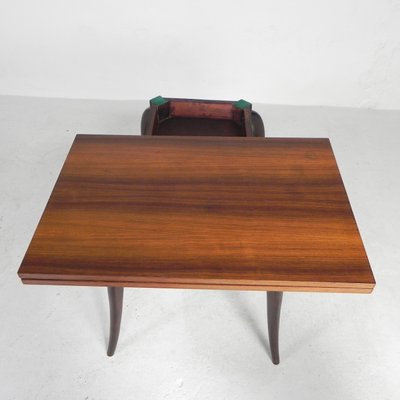 Gaming Table with Folding and Rotating Top, 1950s for sale