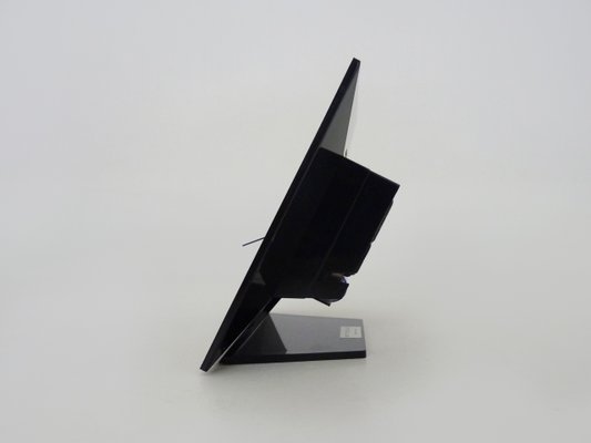 インテリア時計 SHISEIDO post modern table clock Postmodern Black Table Clock by Shiseido Japan, Memphis