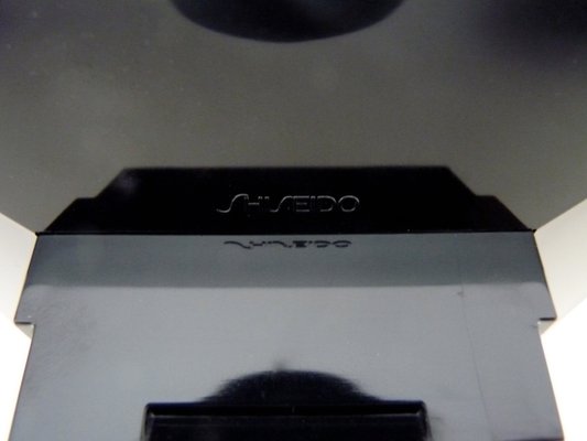 インテリア時計 SHISEIDO post modern table clock Postmodern Black Table Clock by Shiseido Japan, Memphis