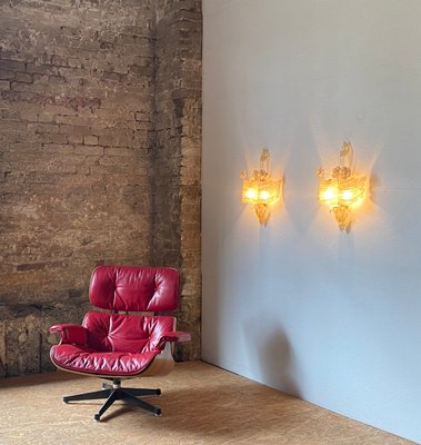 Vintage Italian Murano Glass Wall Lights with Gold by Vintage Italian Murano Glass Wall Lights with Gold by