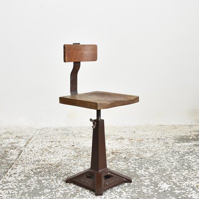Vintage Singer Swivel Desk Chair 1940s for sale at Pamono