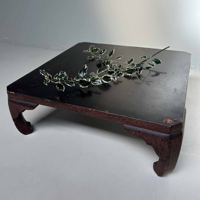 80-90s vintage ビーンズ テーブル ジャパニーズモダン Japanese Lacquered Low Table, 1890s for sale at Pamono