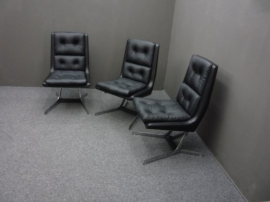 Space Age Flat Steel Lounge Chair 1960s for sale at Pamono