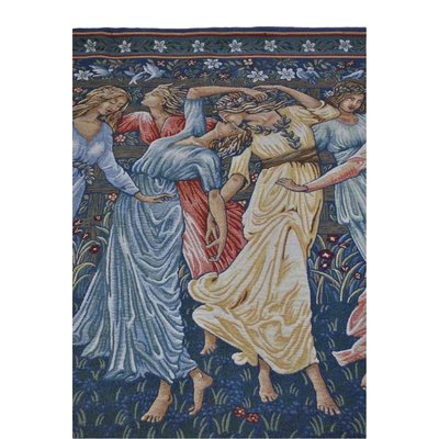 Antique Tapestry of Dancing Maidens for sale at Pamono Antique Tapestry of Dancing Maidens for sale at Pamono