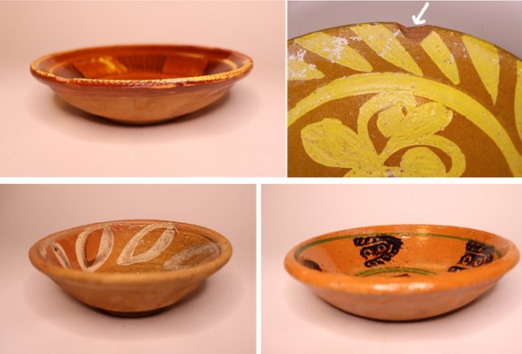 Clay plates and bowls sale