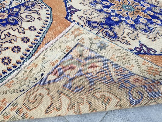 70.5×193 &quot;Oasis” ViNTAGE TURKiSH RUG Large Antique Turkish Oushak Area Rug 70876 by Nazmiyal