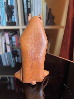 Handmade Leather Dog from Deru, Germany, 1960s for sale at