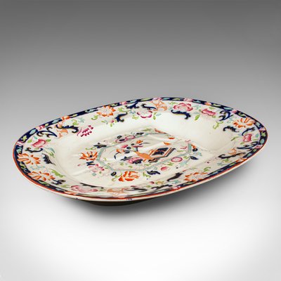Large English Turkish Ceramic Platter, 1890s for sale at Pamono