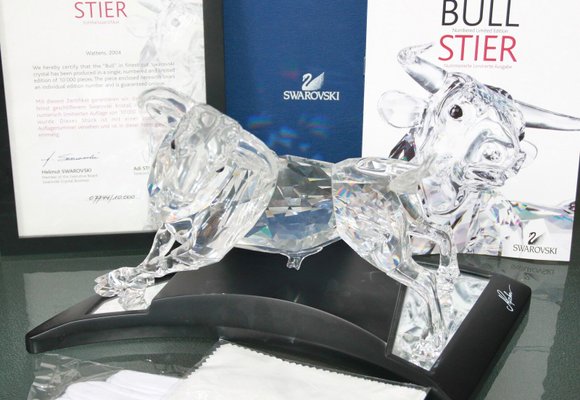 Limited Edition Crystal Bull from Swarovski for sale at Pamono