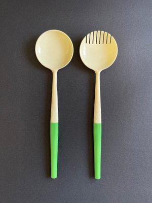 Salad Spoon & Fork by Gino Colombini for Kartell Samco, Milan