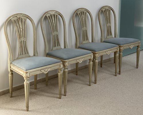 Gustavian Dining Chairs, Set of for sale at Pamono