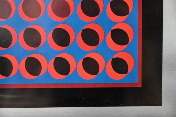 Victor Vasarely, Tuz, Silkscreen, 1970s for sale at Pamono