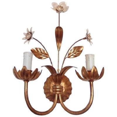 Franzosische Blumen Wandlampe 1950er Bei Pamono Kaufen